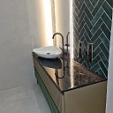 Установка дизайнерской раковины